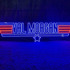 Branded Neon Sign for Val Morgan Cinema