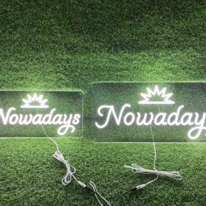 Branded LED Neon Sign for  “Nowadays” Custom Branding Display