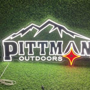 Promotional Custom Branded LED Neon Signs for Pittman Outdoors USA 