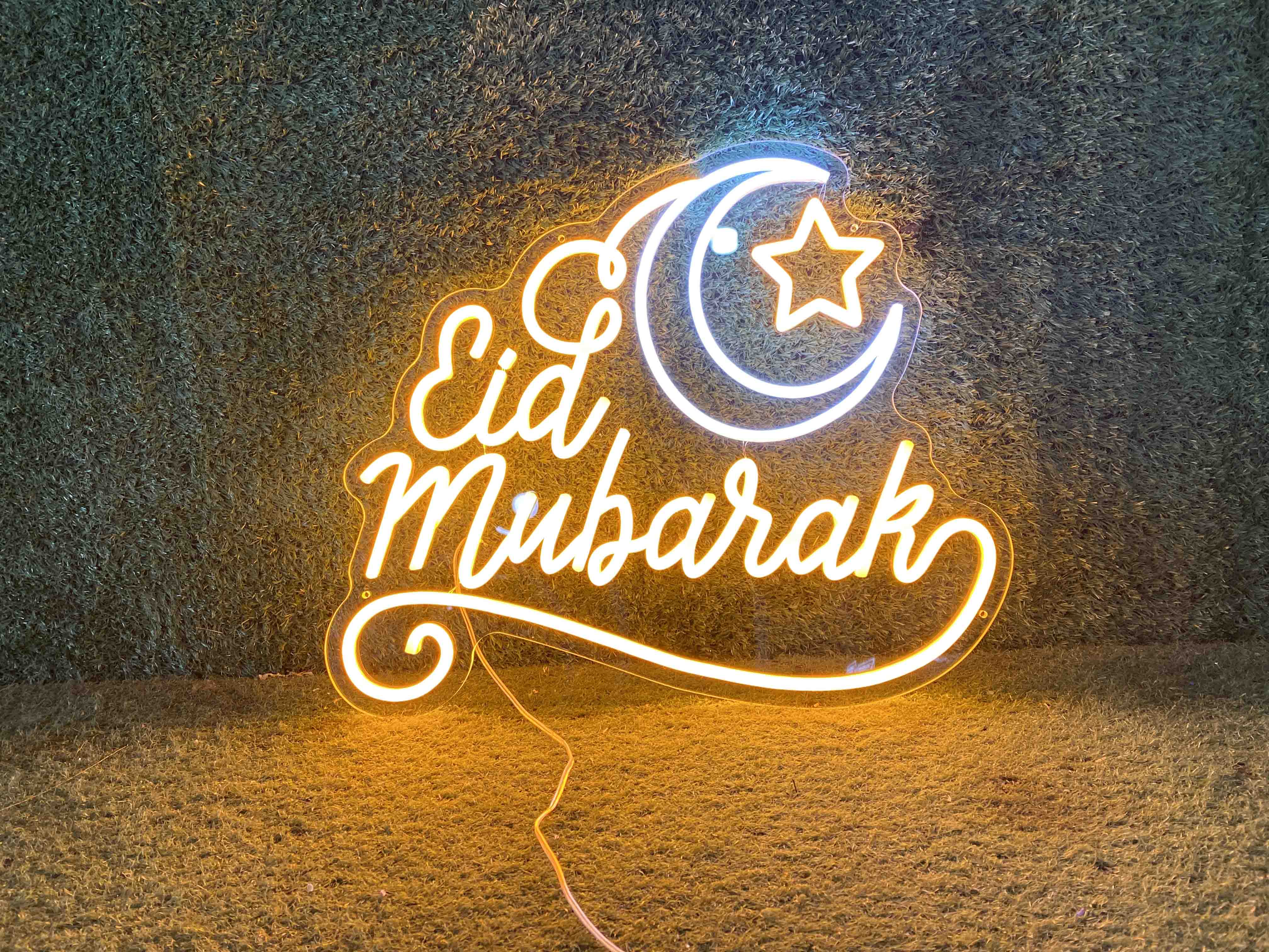 Custom LED Neon Sign for “Eid Mubarak” Ramadan Decoration