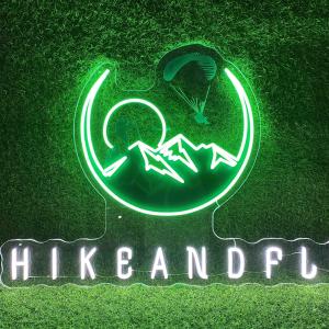Custom LED Neon Sign for HIKE AND FLY Brand Logo