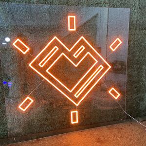 Custom LED Neon Sign for Acrylic Mounted Geometric Neon Design