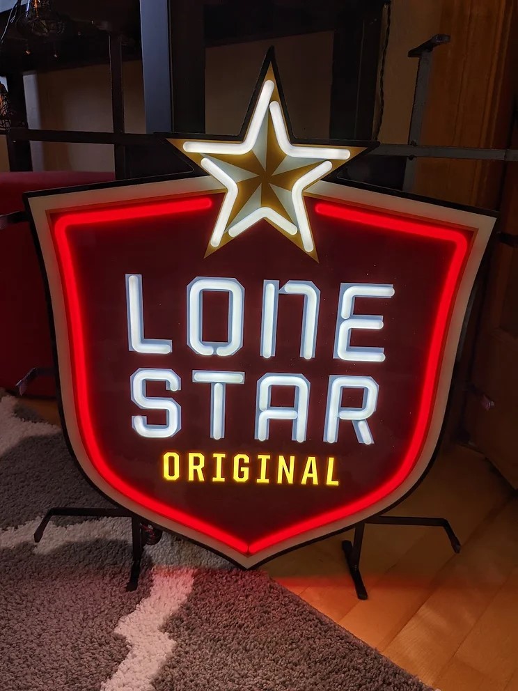 cocktail glass neon light