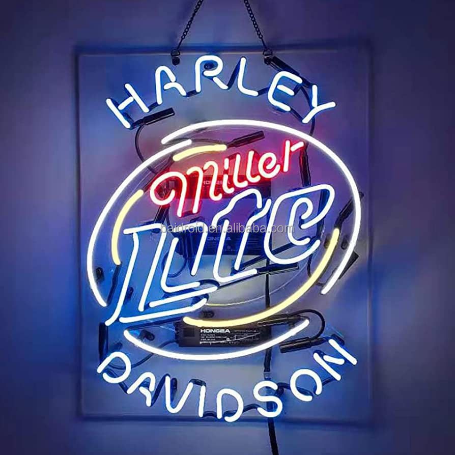 wine glass neon sign